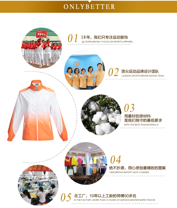 焦点娱乐运动服套装产品优势